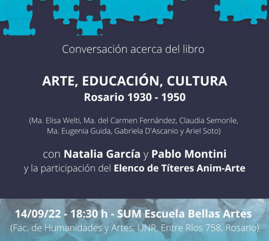Conversación acerca del libro “Artes, Educación y Cultura. Rosario 1930- 1950”