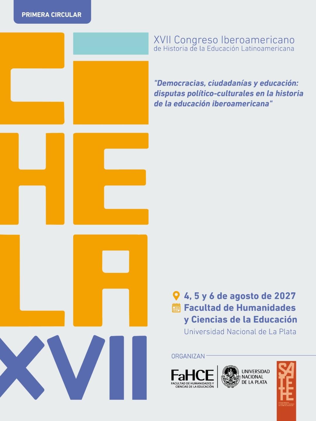 XVII Congreso Iberoamericano de Historia de la Educación Latinoamericana