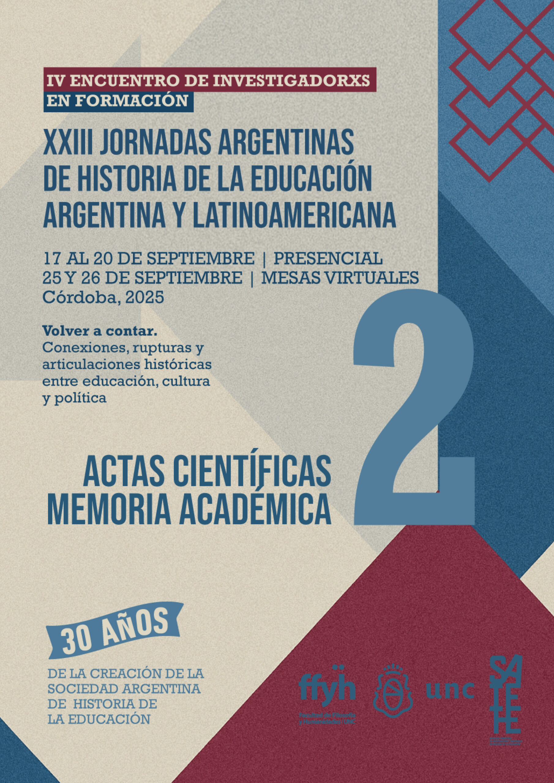 Actas científicas. Memoria académica. Tomo II